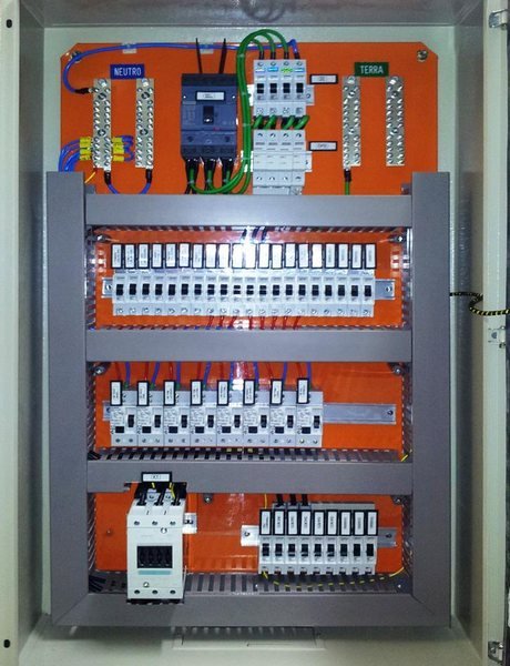 Quadro elétrico montado pela RA