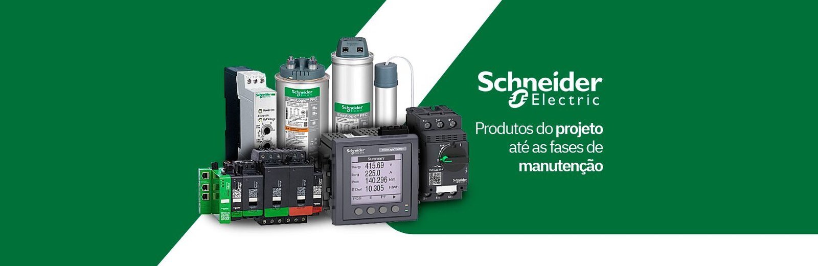 Linha Schneider Electric — do projeto à manutenção